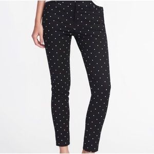 Old Navy The Diva Black Polkadots Ankle Pants